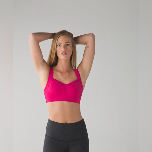 Lululemon💎LIKE NEW💎Ta Ta Tamer III 34D Cup💎Boom Juice Pink💎VINTAGE💎sz 8 - Picture 4 of 16